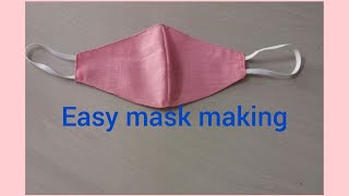 Simple face mask /  എളുപ്പത്തിൽ മാസ്ക് വീട്ടിൽ നിർമ്മിക്കാം