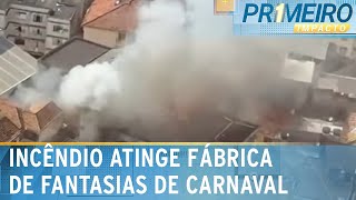 Incêndio atinge fábrica de fantasias de Carnaval no Rio de Janeiro | Primeiro Impacto (12/02/25)