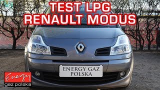 MODUS NA GAZ - JAZDA Renault Modus 1.6 112KM w Energy Gaz Polska na auto gaz BRC SQ 32 OBD
