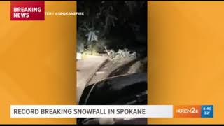 Breaking news coverage of October snow, power outages in Spokane
