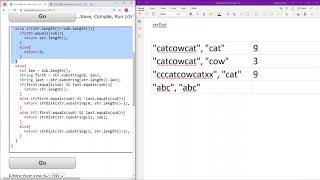 Recursion - 1 (strDist) Java Solution || Codingbat.com