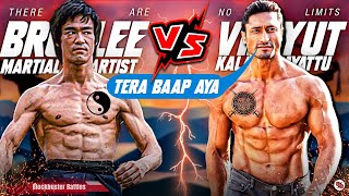 Vidyut Jamwal Vs Bruce Lee Fight | Skills | Action | Stunts | Comparison, Bruce Lee Vs Vidyut Jamwal