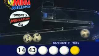 2015 12 11 Mega Millions Numbers and draw results