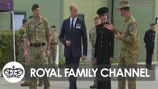 Prince William and Kate Meet Troops Deployed for Funeral