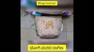 ಭೋಗಿ ಹಬ್ಬದ ಮರದ ಬಾಗಿಣ/Bhogi festival #bhogi #sankranthi