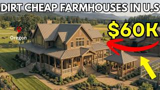 10 DIRT CHEAP Farmhouses in OREGON with a LOT of LAND 🌲🏡 Hidden Real Estate GEM!