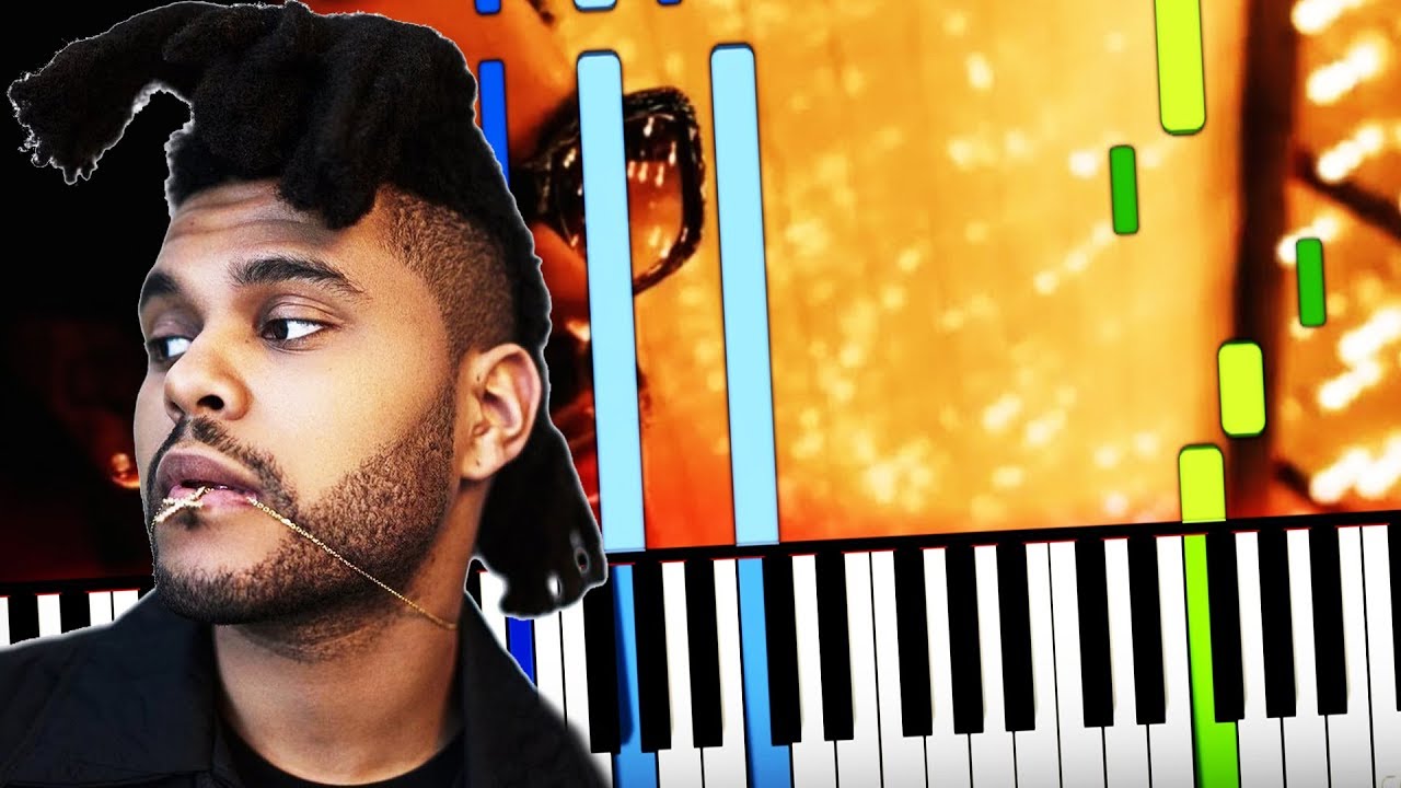 The Weeknd Blinding Lights Easy Piano Tutorial Sheet Music Midi