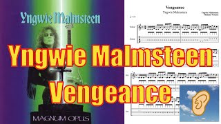 【TAB譜】Yngwie Malmsteen「Vengeance」オルタネイトピッキング強化　Inside \u0026 Outside Picking　イングヴェイマルムスティーン　ギター　Guitar