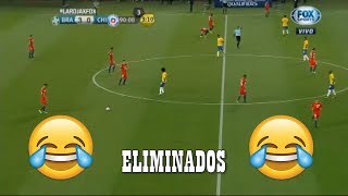 Brasileños le gritan ELIMINADOS a los chilenos