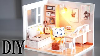 DIY Miniature Dollhouse Kit || Sunshine Study - Relaxing Satisfying Video