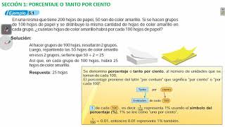 Porcentaje o tanto por ciento 1