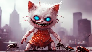 😿 Kitten Turn Into Monster Spider 🕷 After Dirty Lollipop🍭#ai #catvideos #catshorts #catlover #aicat