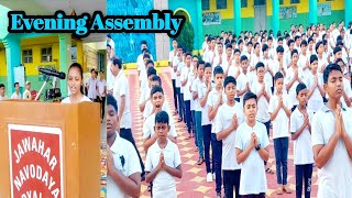 Evening Assembly During 'NVS' Officeals Visit | JNV Sonepur Odisha | 9th July 2023 | #jnvlife