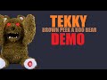 Tekky Brown Peek A Boo Bear Demo