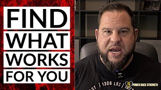 Rippetoe, Wendler, Carroll? Find what works for YOU