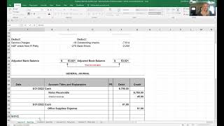 Bank reconciliation journal entries