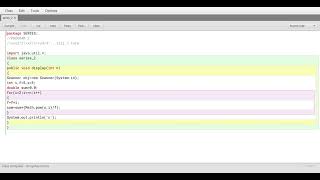 Blue Java : Series program part 2