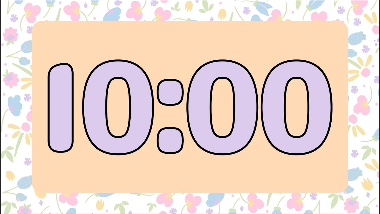 10 Minute Easter Spring Pastel Flower Timer Fun Percussion Tones At
