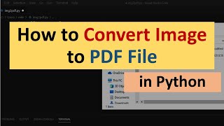 How to Convert Image to PDF File in Python