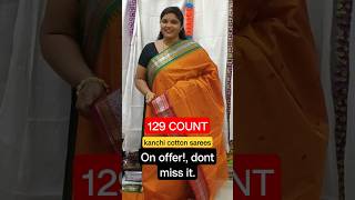 129 count kanchi cotton sarees video on tomorrow morning. Don't miss it.