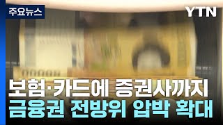 보험·카드에 증권사까지...금융권 전방위 압박 / YTN