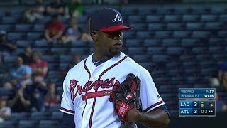 LAD@ATL: Vizcaino strikes out the side in the 9th