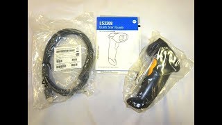 Unboxing Motorola Zebra Symbol LS2208 Barcode Scanner