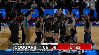 WSU WBB: Pac-12 Tournament Quarterfinal Highlights vs. #3 Utah 3/2/23