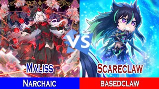 Maliss Vs Scareclaw Ryzeal || Narchaic Vs basedclaw || High Rated - Dueling Book