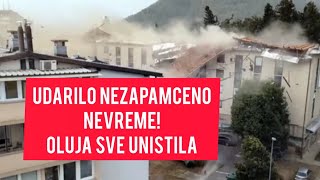 HOROR! Stravicna OLUJA unistila SVE pred sobom! Leteli KROVOVI! Stize NEZAPAMCENO nevreme