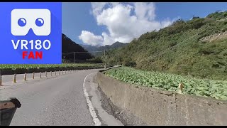 (3D VR180) Riding motorcycle through the Nanshan tribe, Taiwan, Taiwan