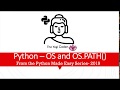 36 - Python OS and os.path()