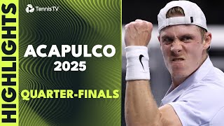 Shapovalov Faces Giron; Goffin \u0026 Nakashima Clash | Acapulco 2025 Quarter-Final Highlights