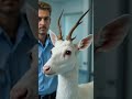 the white deer🦌 animals rescue usa wildlife deer america shortsfeed viralvideo nature yt