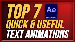 The BEST Text Animations in After Effects | Tutorial