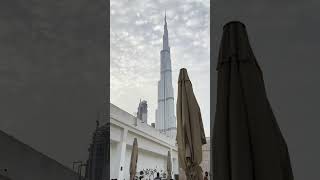 Meal with Burj Khalifa Views 😍💜 #shorts #burjkhalifa #foodie