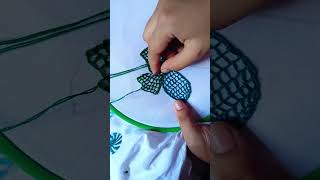 মাকড়সা জাল সেলাই 🥰 #embroidery #beautifulhandembroideryflowerdesign #embroiderypatterns #tutorial