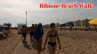 Bibione Beach Walk 4K, 🇮🇹  Bibione - ITALY