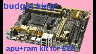 How much performance can you get from a £25 motherboard+apu+ram kit?