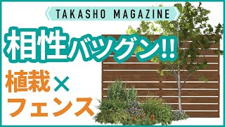 【タカショーマガジン】植栽と組み合わせたおしゃれな目かくしデザイン