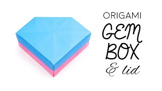 Origami Diamond Box & Lid Tutorial (Remake) - Paper Kawaii