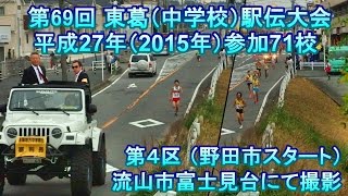 第69回東葛駅伝2015　第4区の力走