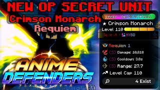 NEW EVO'ED SECRET UNIT CRIMSON MONARCH!!! (Kaneki Ken?!) - Anime Defenders