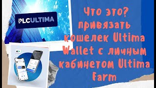 Ultima Farm. Зачем и как привязать кошелек Ultima Wallet с личным кабинетом Ultima Farm