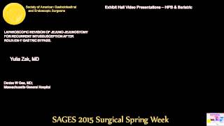 LAPAROSCOPIC REVISION OF JEJUNO-JEJUNOSTOMY FOR RECURRENT INTUSSUSCEPTION AFTER ROUX-EN-Y GASTRIC BY