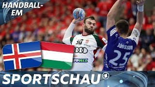 Ungarn überrumpelt Island - und schockiert Weltmeister Dänemark | Handball-EM | Sportschau