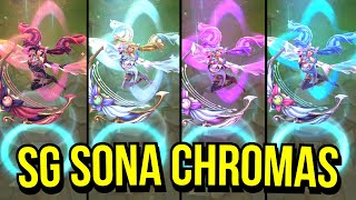 All Star Guardian Sona Chroma Skins Spotlight | League of Legends