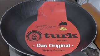 【シーズニング】turk（ターク）鉄製フライパンへ油ならしをしてみた