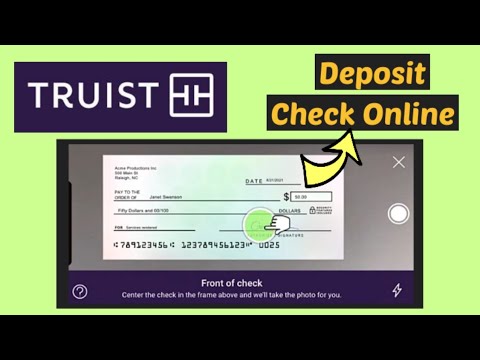 Truist Check Deposit | Deposit Check Truist Bank | In Cash Cheque ...