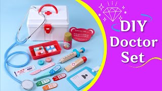 How to make paper doctor set/Diy doctor set with paper /paper toys set/diy homemade cute doctor set